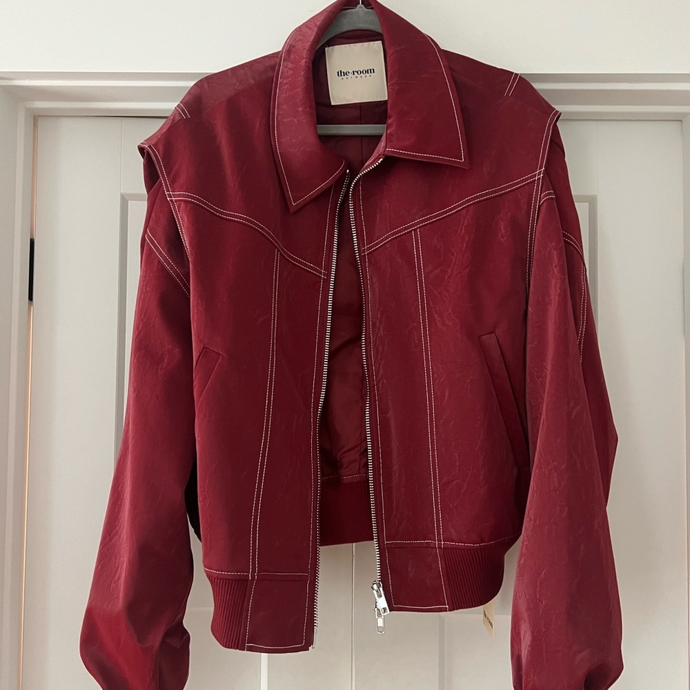 Oversized Contrast Stitch Jacket from the Room